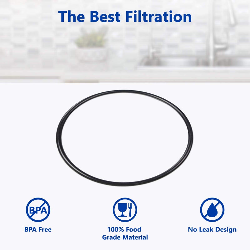Express Water Replacement O-Ring Kit for Standard 3.5" Diameter Reverse Osmosis RO Water Filter Housing 6 Pcs, BPA Free - Image 2